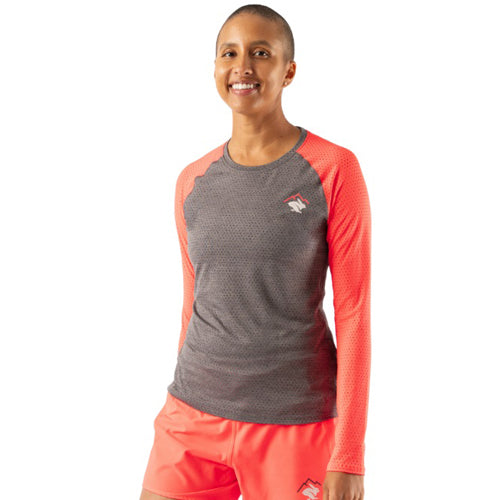 rabbit - EZ Tee Perf LS Trail - Woodland Grey - Women's