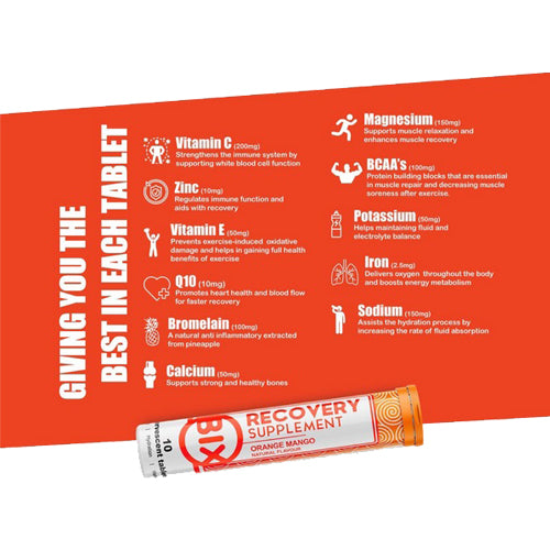 BIX - Recovery Supplement (Lemon Flavour) - Box of 8 Tubes