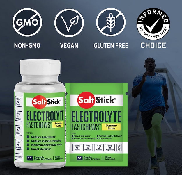 SaltStick - FastChews - Lemon Lime - 10 Tablets Packet