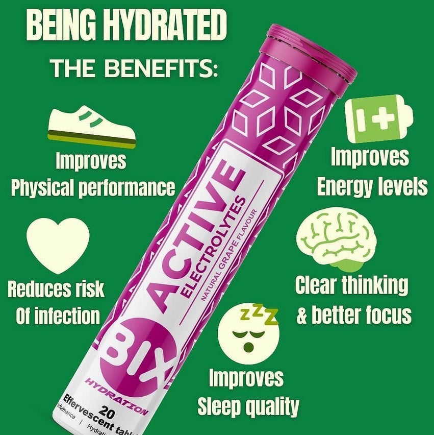 BIX - Active Electrolytes - Grapefruit - Single Tube (20 Tablets) - BB AUGUST 2025