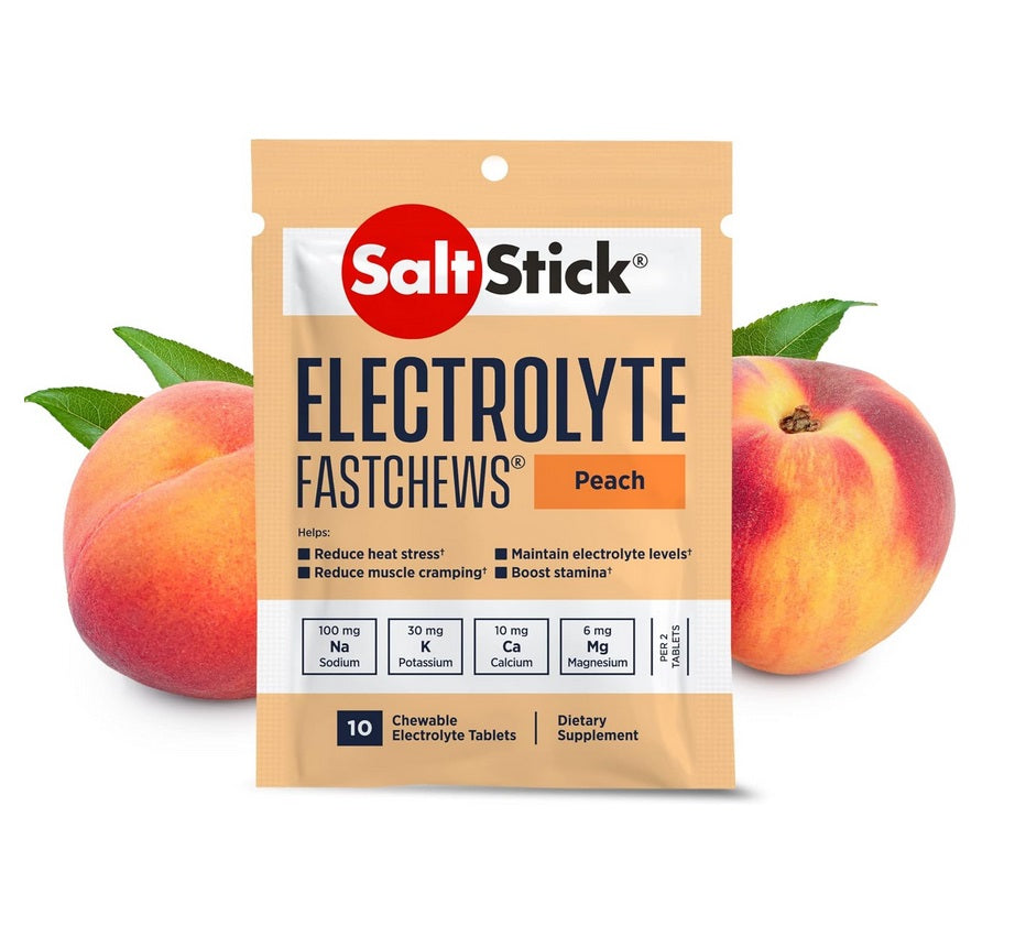 SaltStick - FastChews - Peach - 60 Tablets Bottle