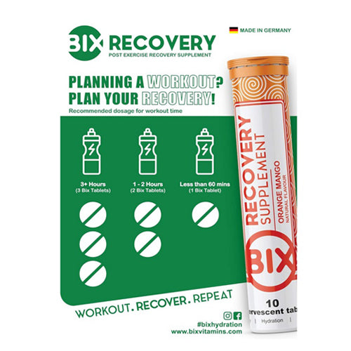 BIX - Recovery Supplement (Lemon Flavour) - Box of 8 Tubes