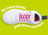 Caterpy - Run No-Tie Shoelaces - Standard (30in / 75cm) - Silky White