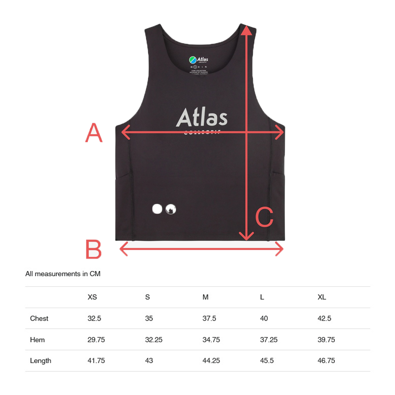 Atlas Collectif - Illumi Trax WMNS Running Crop Tank - Black - Women's
