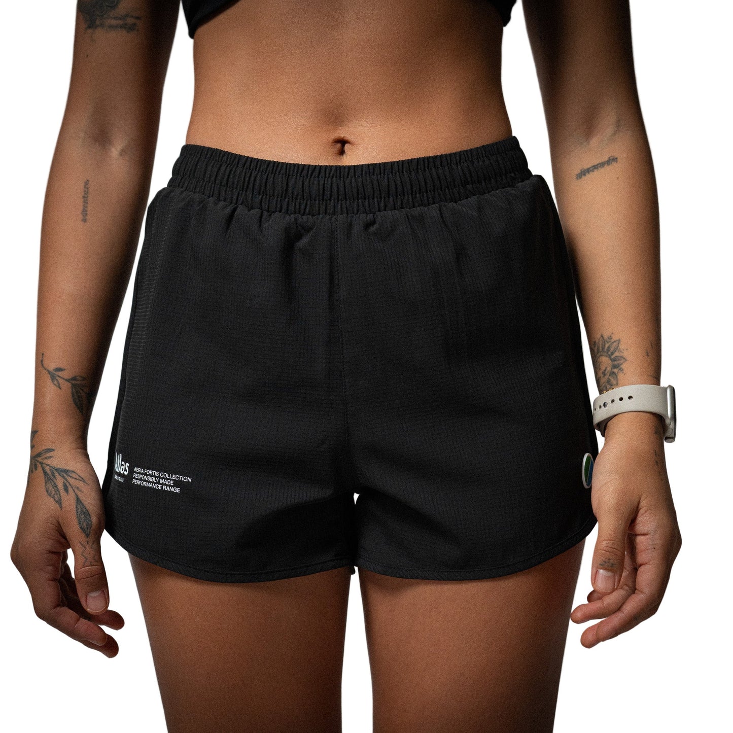 Atlas Collectif - Aeria Fortis 4" WMNS Race Shorts - Black - Women's