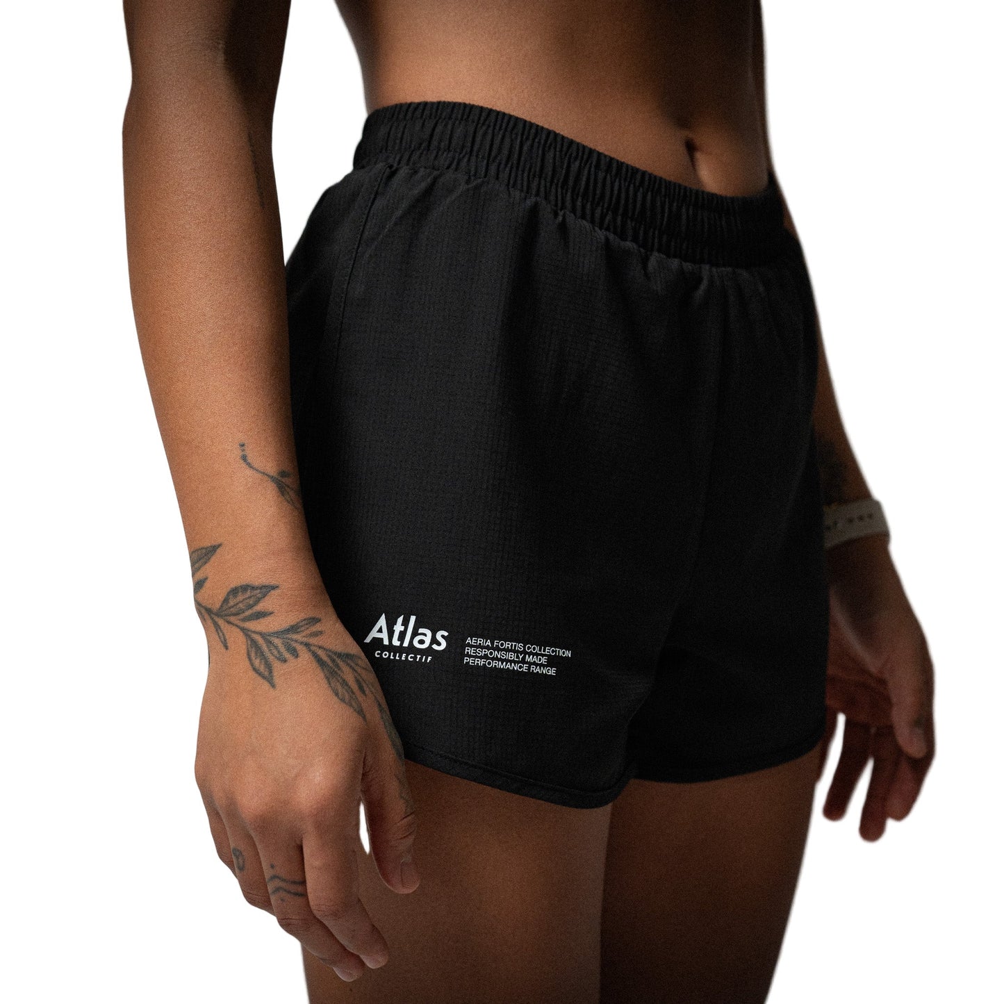 Atlas Collectif - Aeria Fortis 4" WMNS Race Shorts - Black - Women's