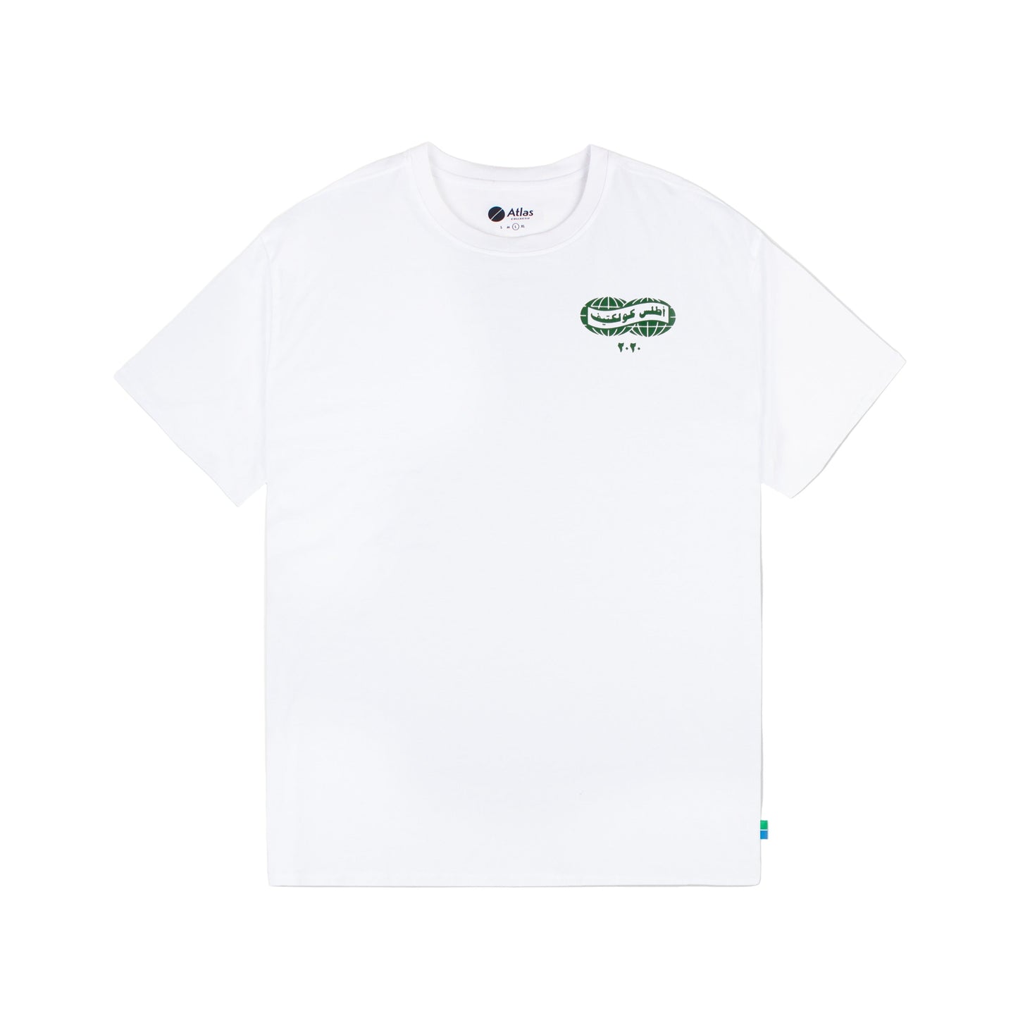 Atlas Collectif - Atlas Arabic T-Shirt - White - Men's