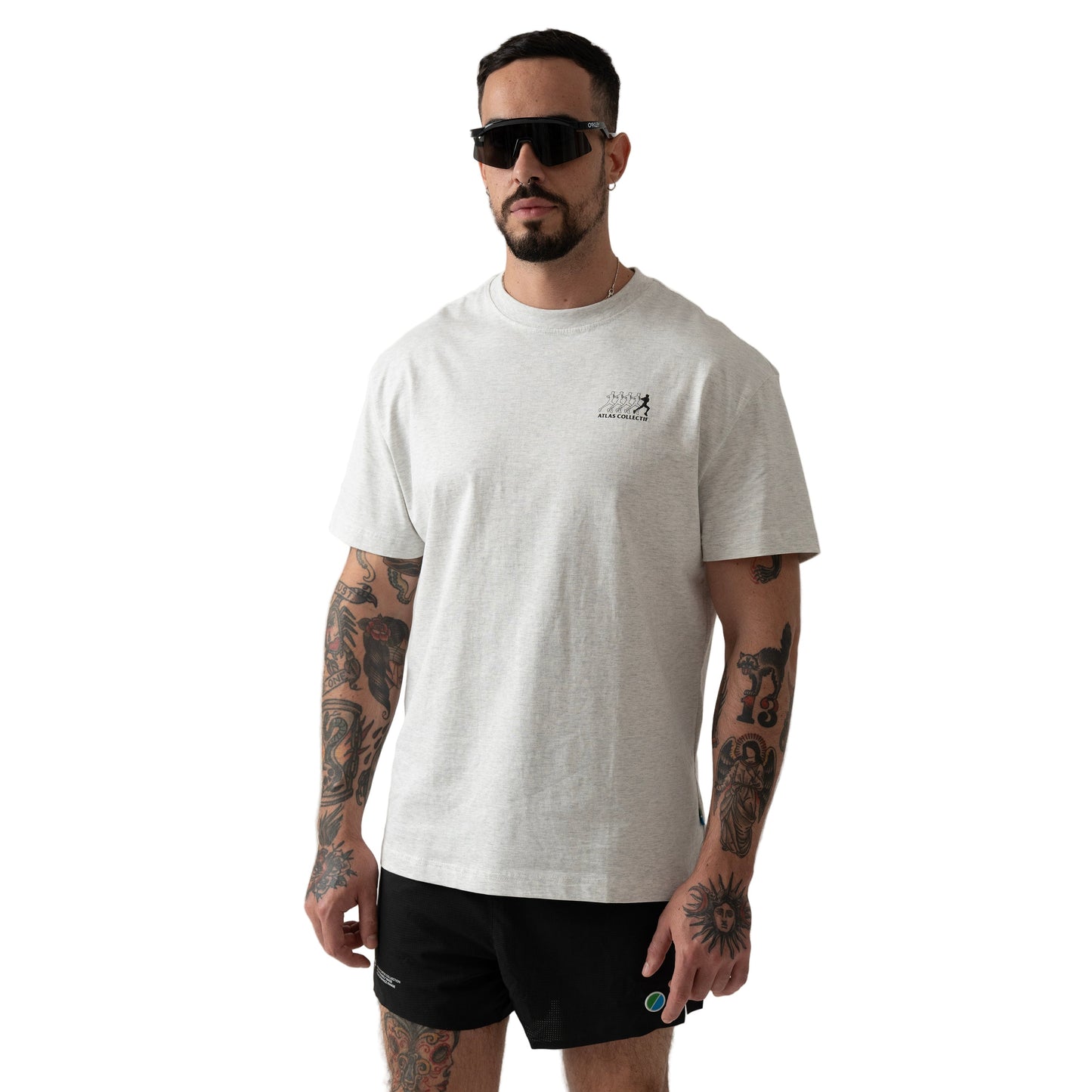 Atlas Collectif - (R)unwind Organic Cotton T-Shirt - Heather Grey - Men's