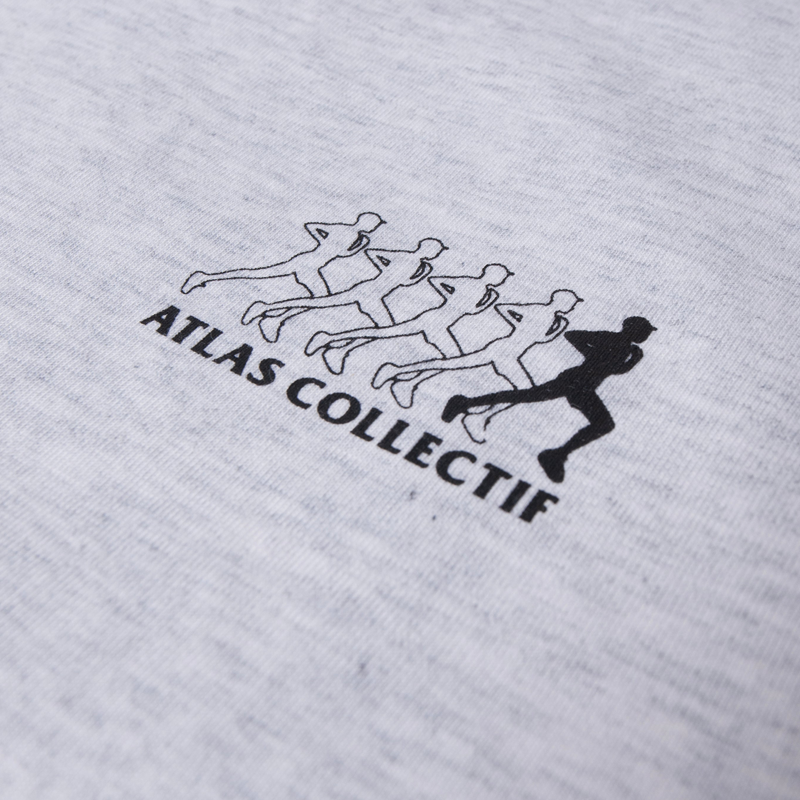 Atlas Collectif - (R)unwind Organic Cotton WNS Crop Top - Heather Grey - Women's