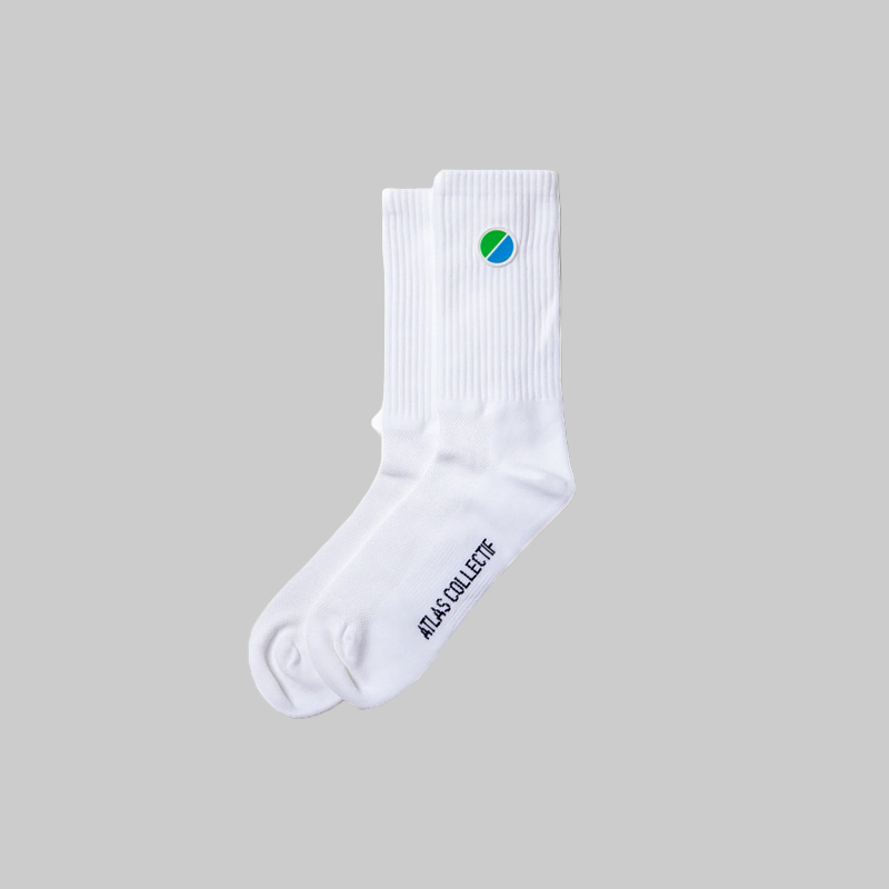 Atlas Collectif - V3 Core Performance Socks - White
