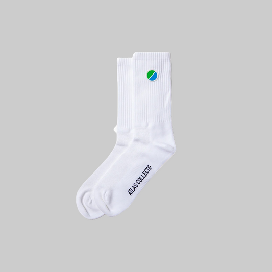 Atlas Collectif - V3 Core Performance Socks - White
