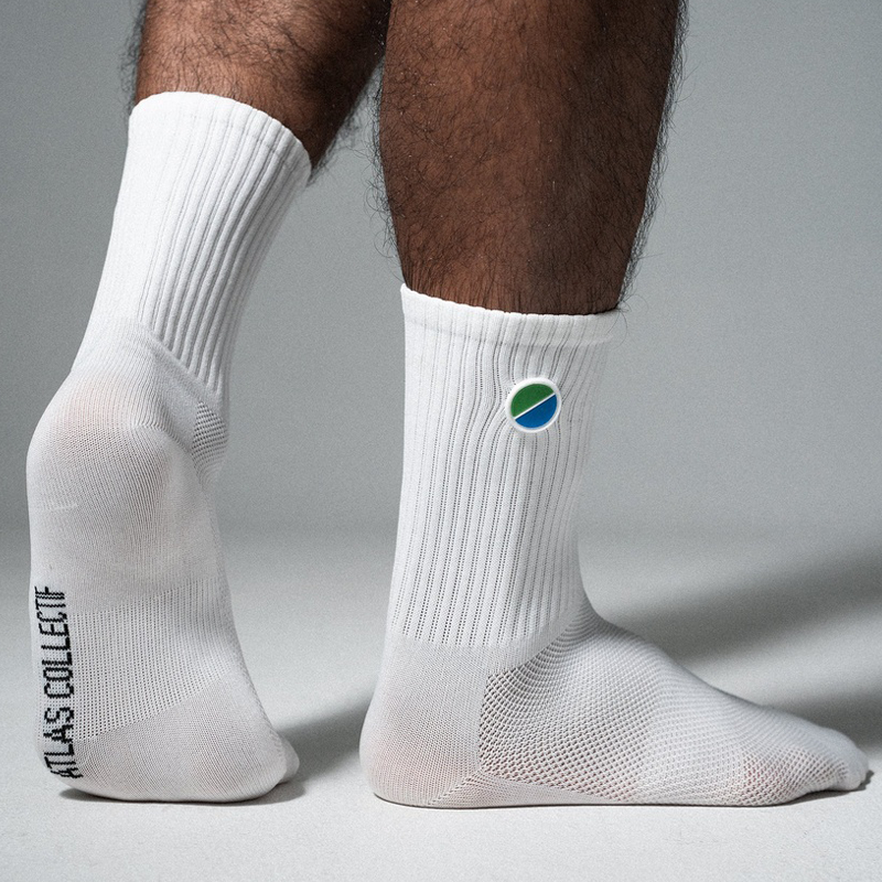 Atlas Collectif - V3 Core Performance Socks - White