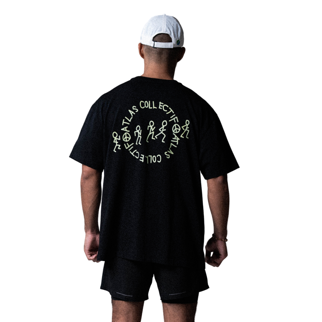 Atlas Collectif - Stride & Quest Organic T-Shirt - Black - Men's