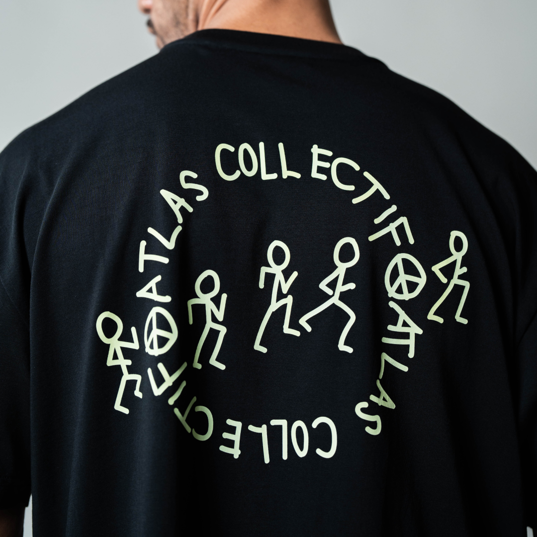 Atlas Collectif - Stride & Quest Organic T-Shirt - Black - Men's