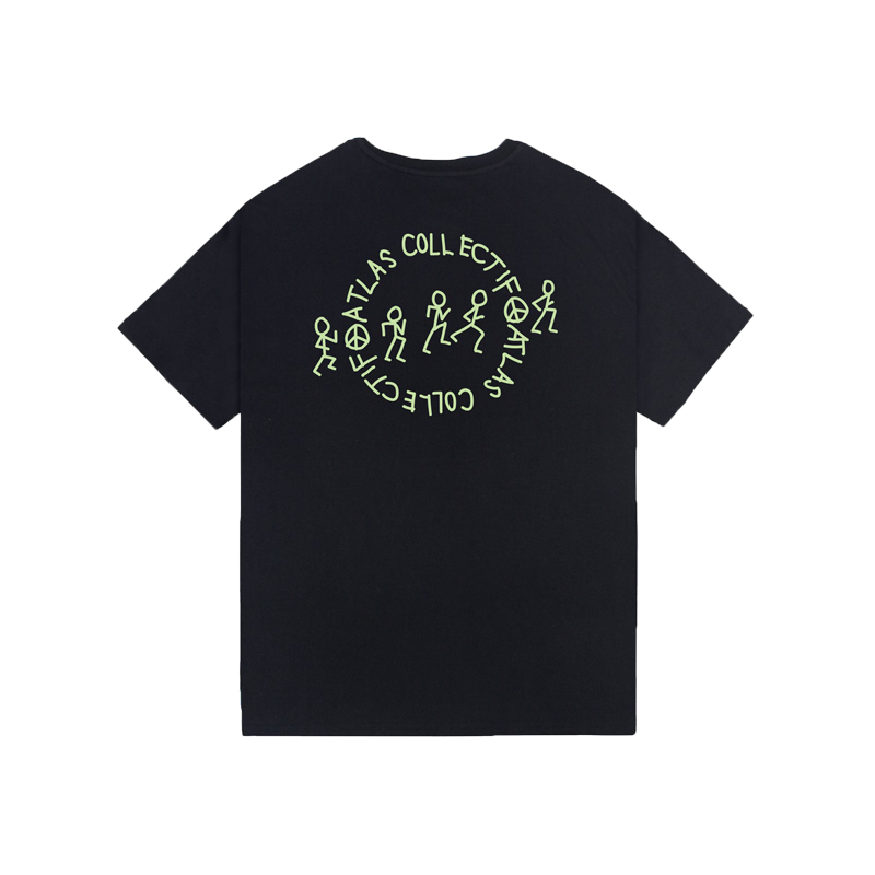 Atlas Collectif - Stride & Quest Organic T-Shirt - Black - Men's