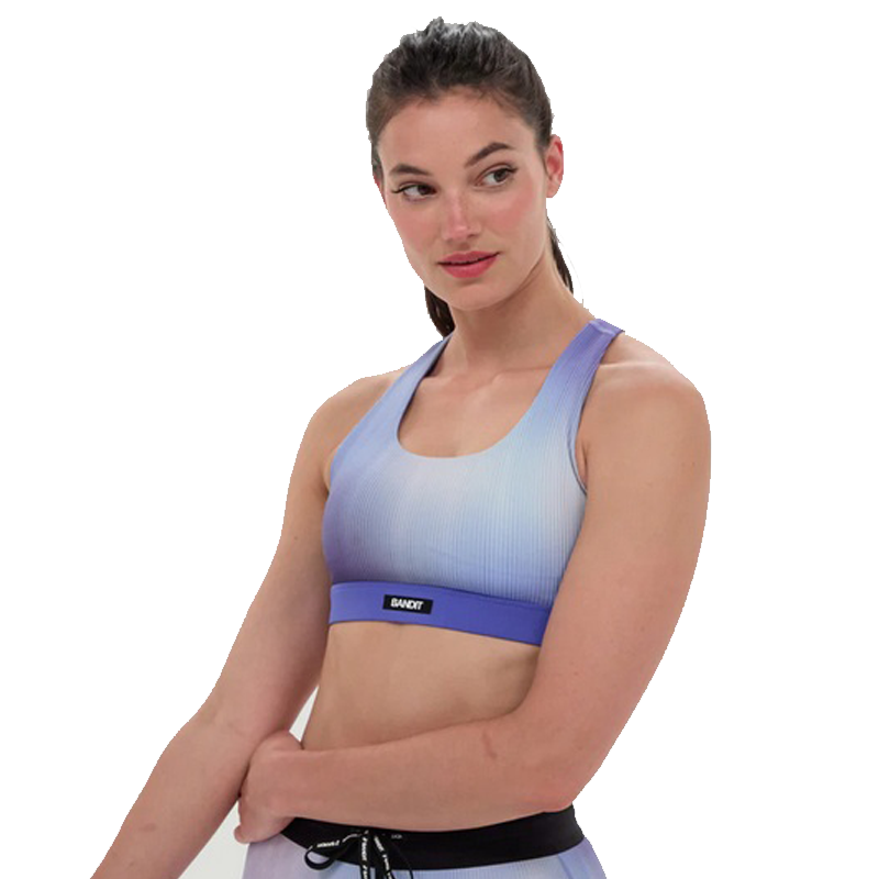 Bandit Running - Cadence™ Scoop Neck Run Bra - Deep Peri Blue Gradient - Women's
