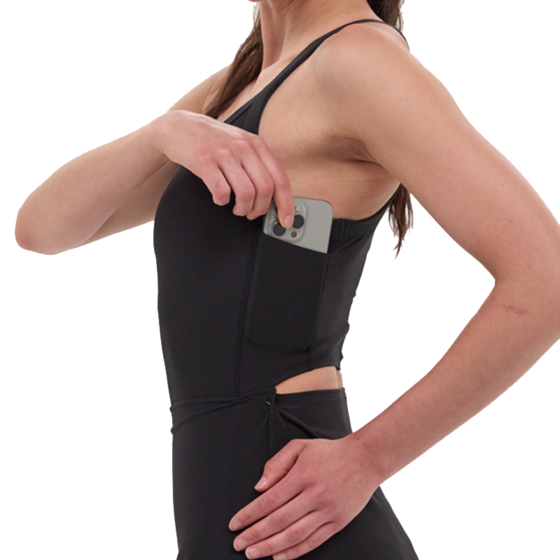 Bandit Running - Cadence™ Scoop Neck Run Dress - Black