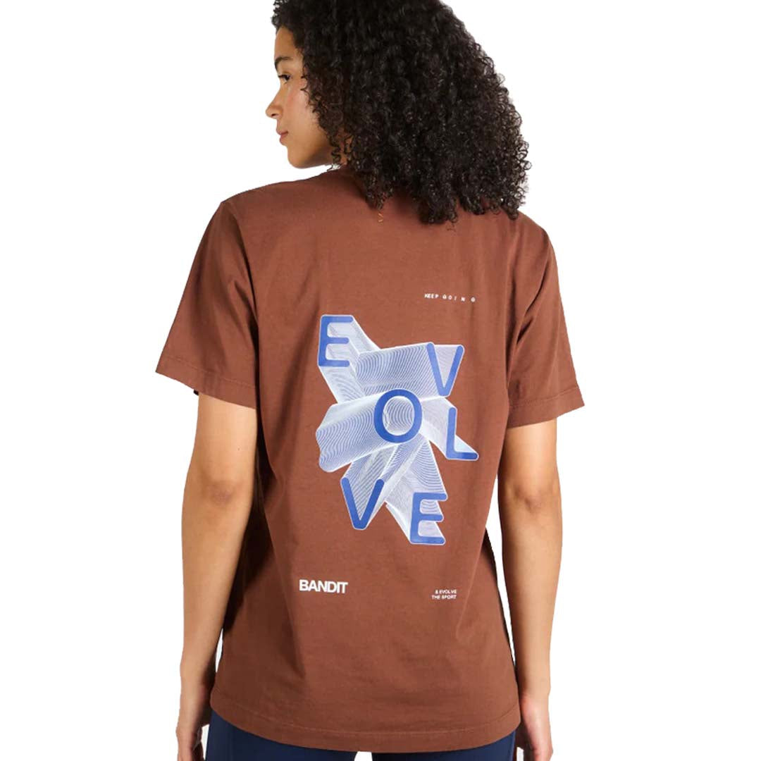 Bandit Running - Cylinder Evolve Cotton Tee - Deep Amber Brown - Unisex