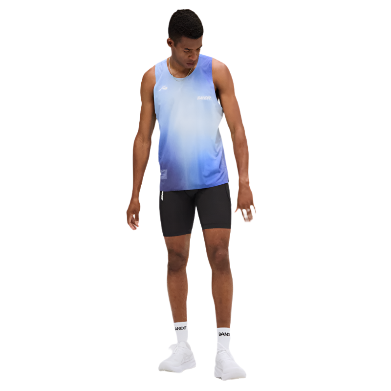 Bandit Running - Performance Singlet - Deep Peri Blue Gradient - Men's