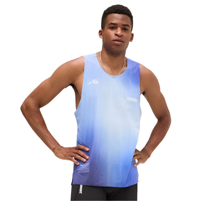 Bandit Running - Performance Singlet - Deep Peri Blue Gradient - Men's