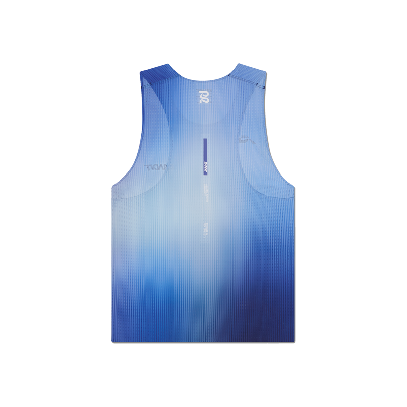 Bandit Running - Performance Singlet - Deep Peri Blue Gradient - Men's