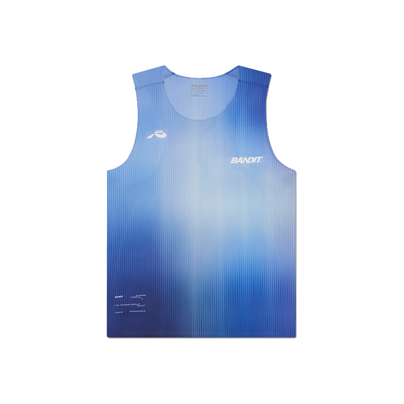 Bandit Running - Performance Singlet - Deep Peri Blue Gradient - Men's