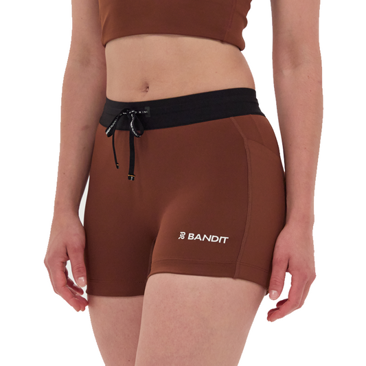 Bandit Running - Stamina™ 3" Compression Shorts - Coffee Bean - Women's