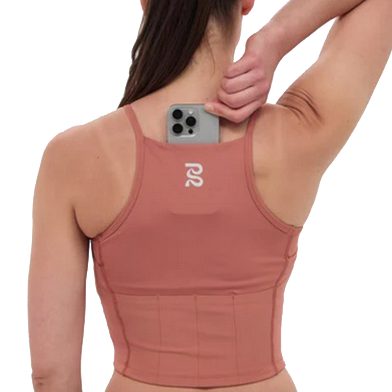 Bandit Running - Stamina™ 7 Pocket Nova Crop - Baked Clay - Women's