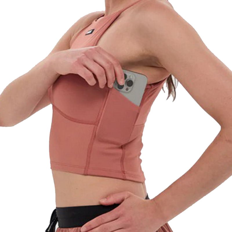Bandit Running - Stamina™ 7 Pocket Nova Crop - Baked Clay - Women's