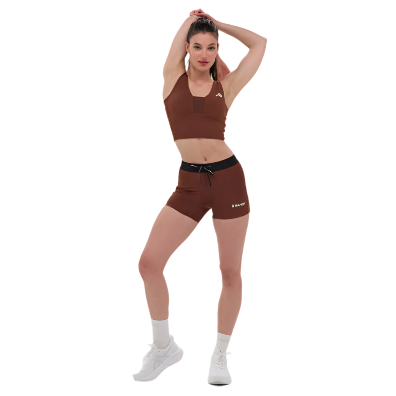 Bandit Running - Stamina™ Vela Race Crop - Coffee Bean - Women's