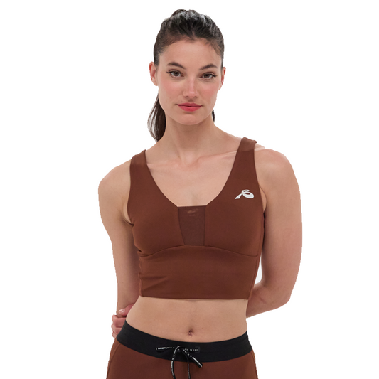 Bandit Running - Stamina™ Vela Race Crop - Coffee Bean - Women's