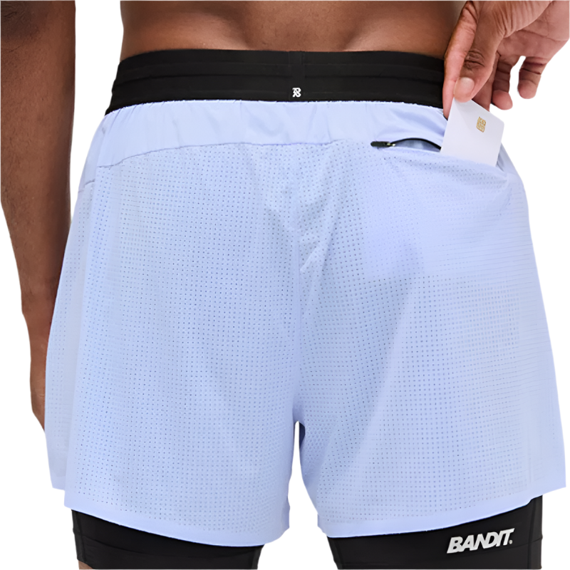 Bandit Running - Vento™ 2-in-1 Short - Breeze Blue - Men's