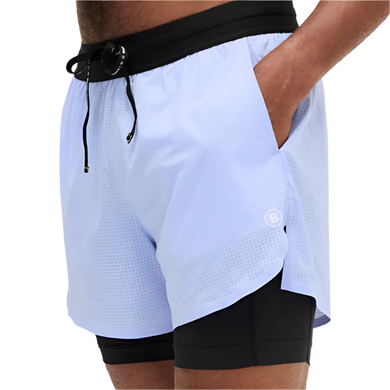Bandit Running - Vento™ 2-in-1 Short - Breeze Blue - Men's