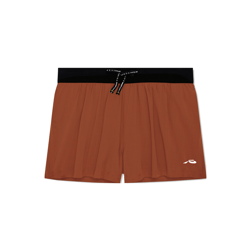 Bandit Running - Vento™ 3" Split Short - Rust- Men's