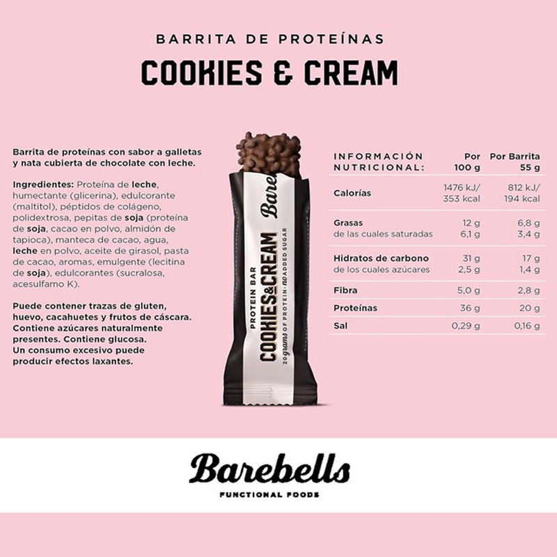 Barebells - Protein Bar - Cookies & Cream