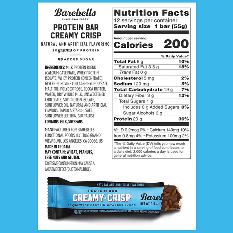 Barebells - Protein Bar - Creamy Crisp