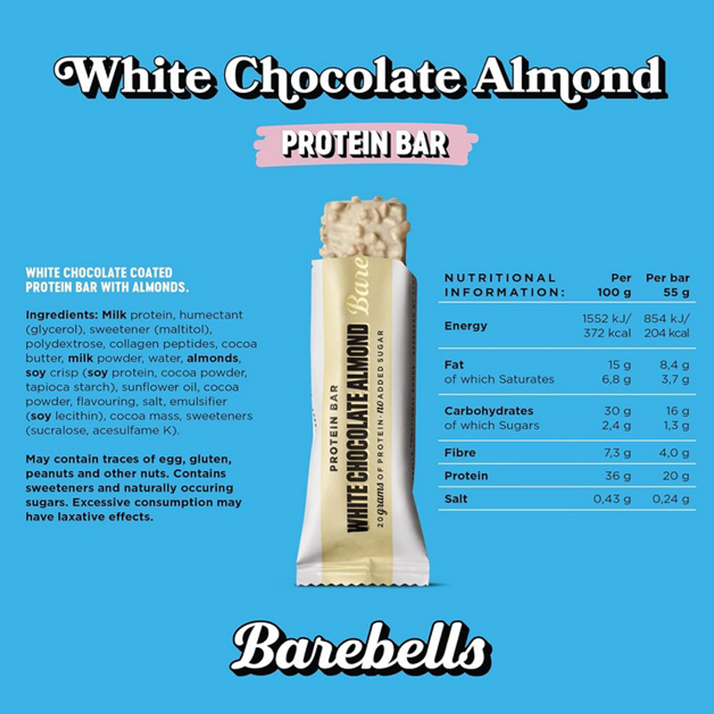 Barebells - Protein Bar - White Chocolate Almond