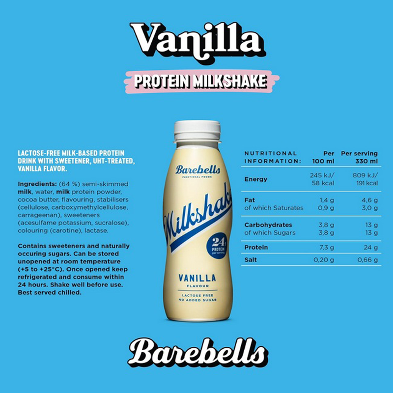 Barebells - Protein Milkshake - Vanilla
