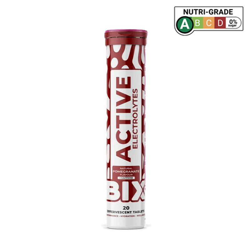BIX - Active Electrolytes - Pomegranate (Caffeine) - Single Tube (20 Tablets)