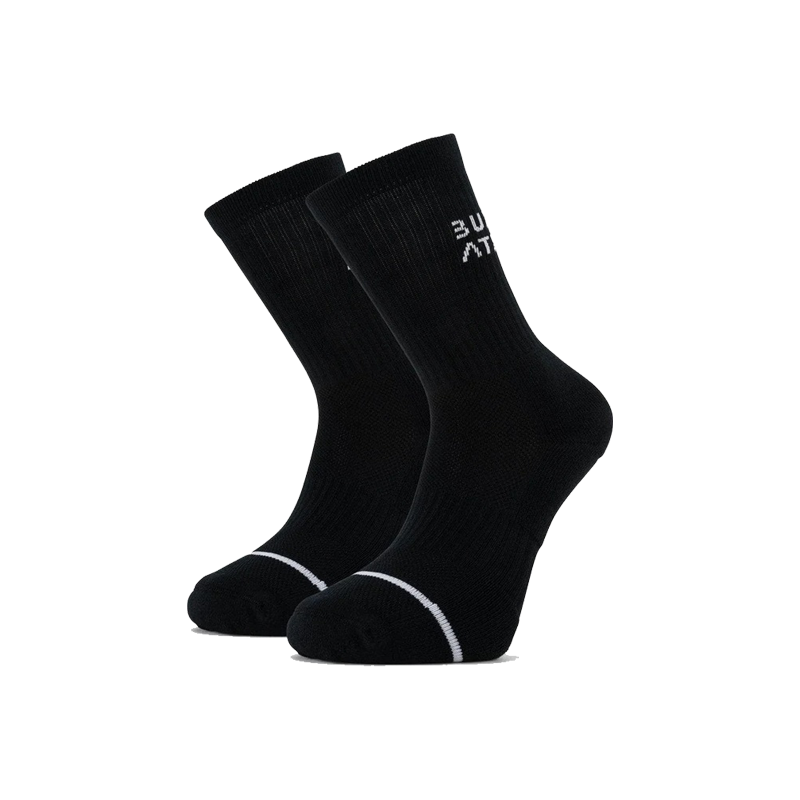 Red Dot Running Company - Built for Athletes - Crew Training Socks - Black