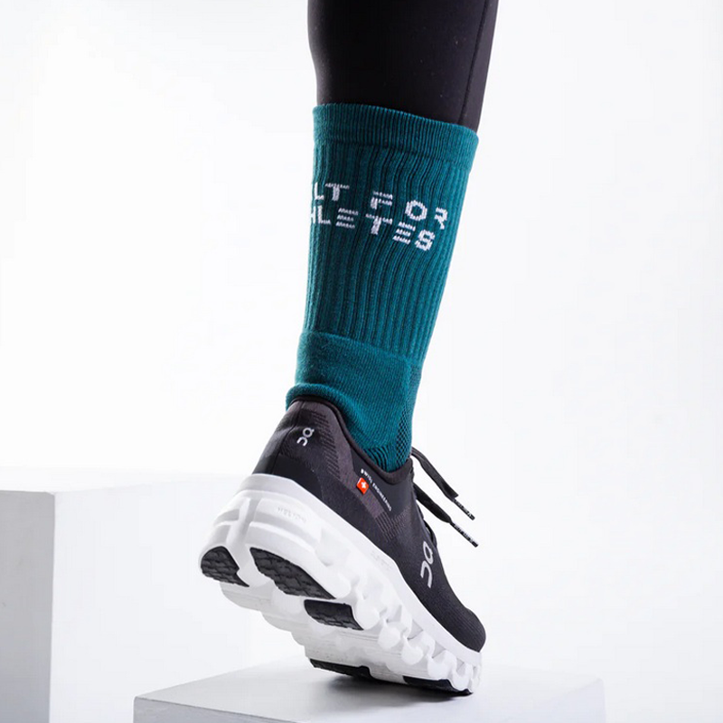 Built for Athletes  - Crew Training Socks - Forest Green