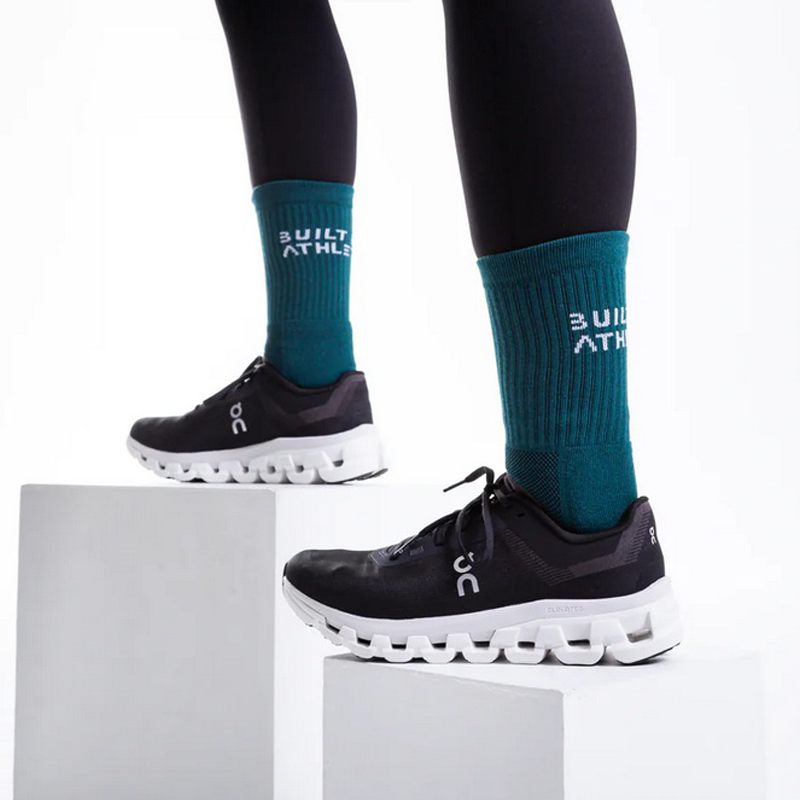 Built for Athletes  - Crew Training Socks - Forest Green