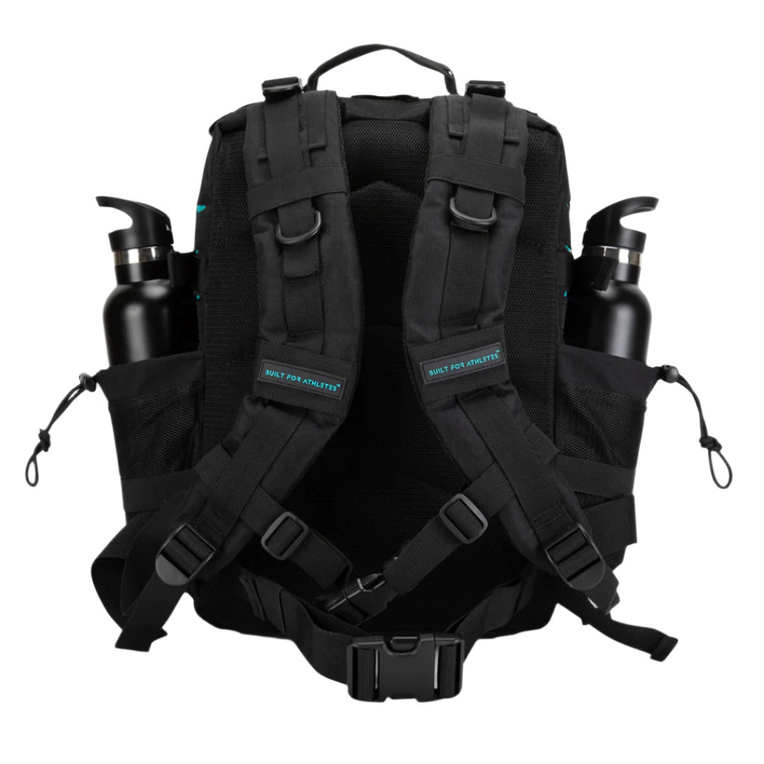 Built for Athletes - Hero 3.0 Backpack - 25L - Black & Aqua