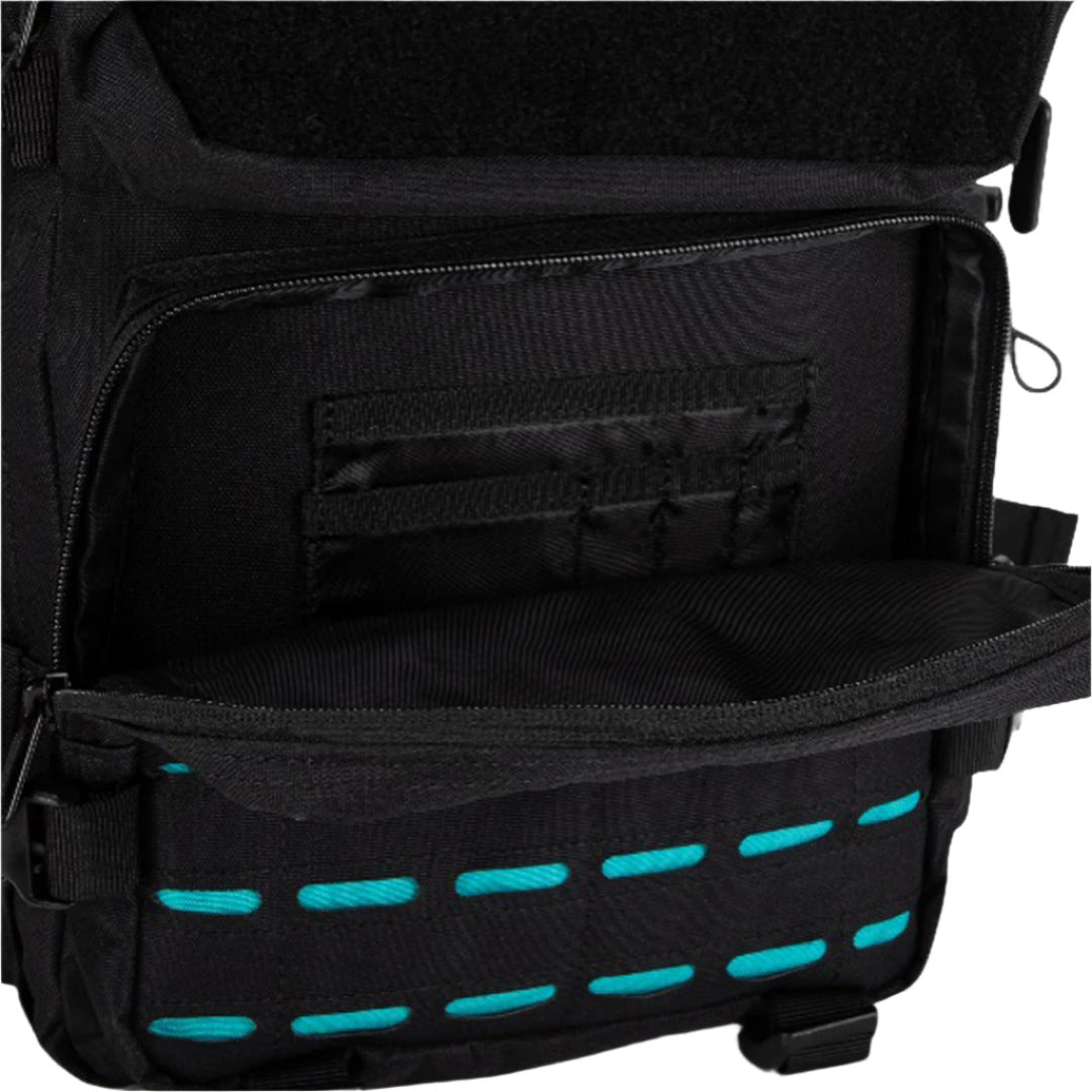 Built for Athletes - Hero 3.0 Backpack - 25L - Black & Aqua