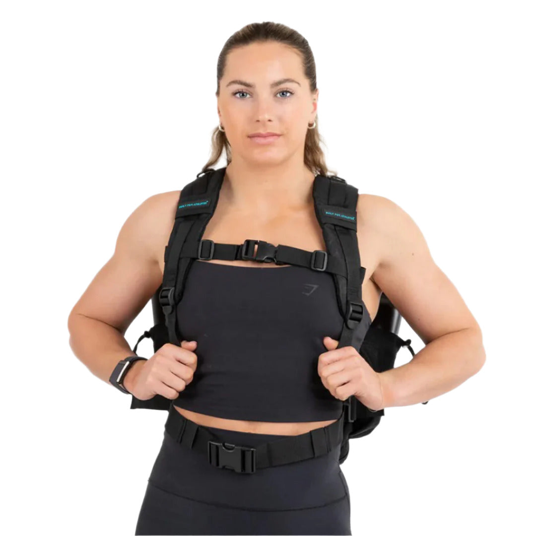 Built for Athletes - Hero Backpack Compact - Black & Aqua