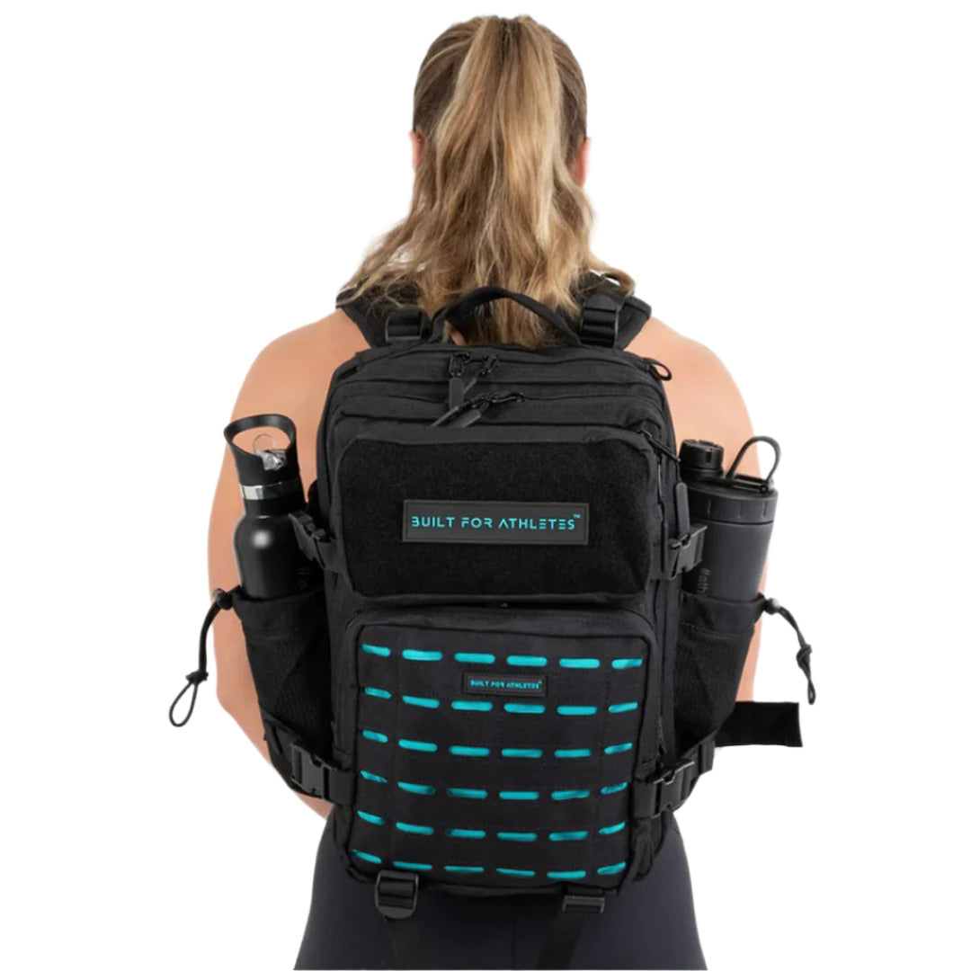 Built for Athletes - Hero Backpack Compact - Black & Aqua