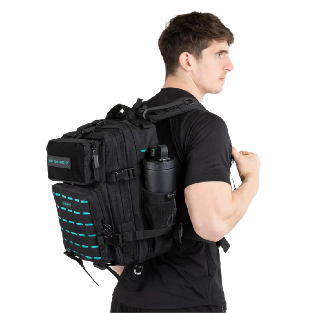 Built for Athletes - Hero Backpack Compact - Black & Aqua