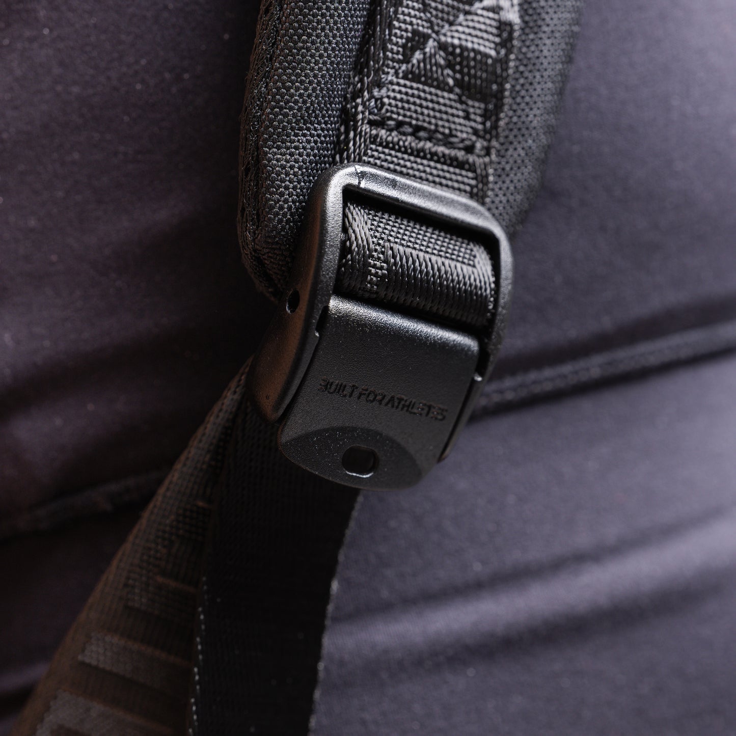Built for Athletes - Roll Top Backpack - Black