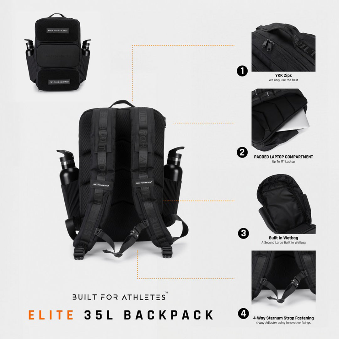 Built for Athletes - Hybrid Backpack - 35L - Platinum Grey