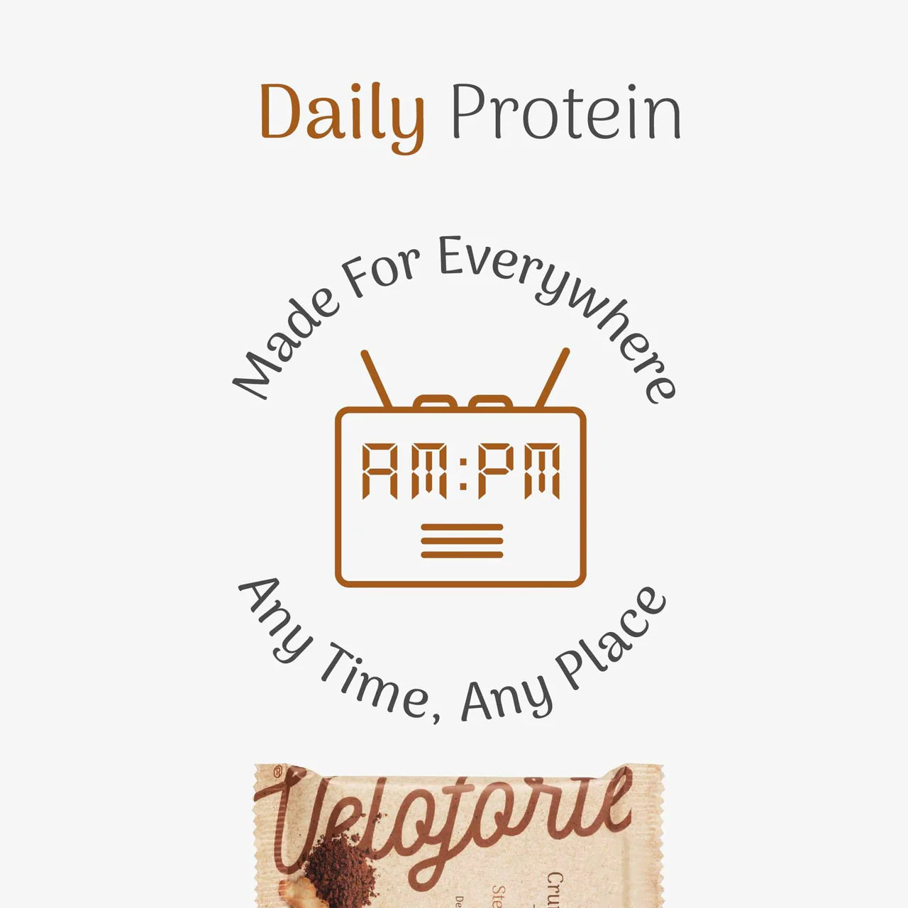 Veloforte - Protein Crunch Bar with Collagen - Cocoa & Stem Ginger